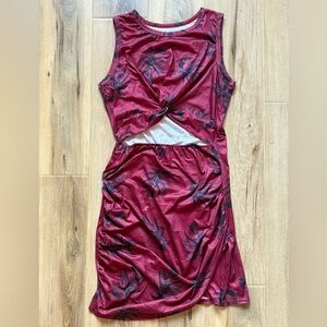 Elegant Red Sleeveless Mini Dress